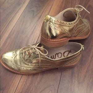 Sam Edelman Jerome Gold Oxfords